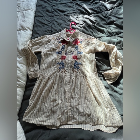 Johnny Was workshop long sleeve embroidered tunic dress top size XS - Picture 15 of 15